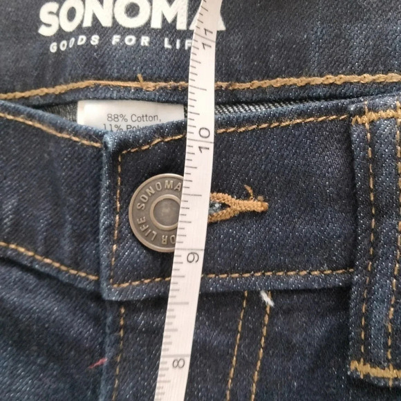 Sonoma Mens 32X30 Dark Wash Regular Every Day Pants NEW - Picture 7 of 14